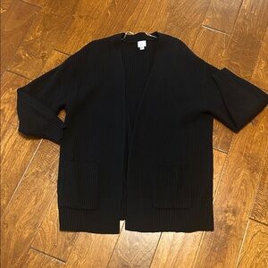 Black Cardigan Sweater